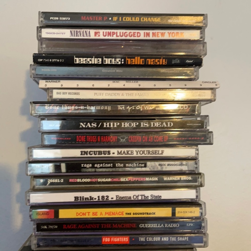 Rap and rock cd collection